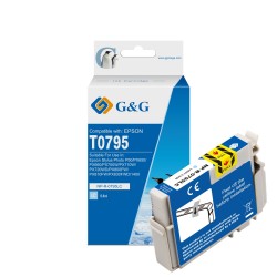 G&G Epson T0795 Cyan Light Cartucho de Tinta Generico - Reemplaza C13T07954010