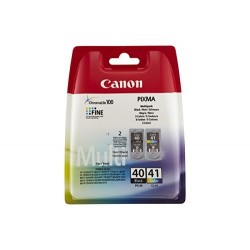 Canon PG40 Negro + CL41 Color Pack de 2 Cartuchos de Tinta Originales - 0615B043