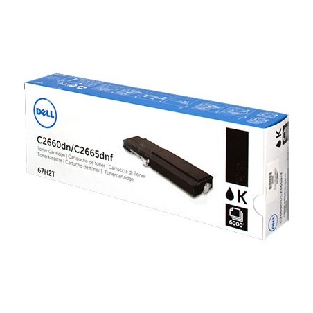 Dell C2660DN/C2665DNF Negro Cartucho de Toner Original - 593-BBBU/67H2T/RD80W