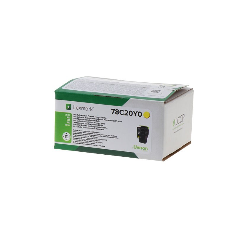 Lexmark CS421/CS521/CS622/CX421/CX522/CX622/CX625 Amarillo Cartucho de Toner Original