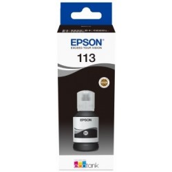 Epson 113 Negro - Botella de Tinta Pigmentada Original C13T06B140