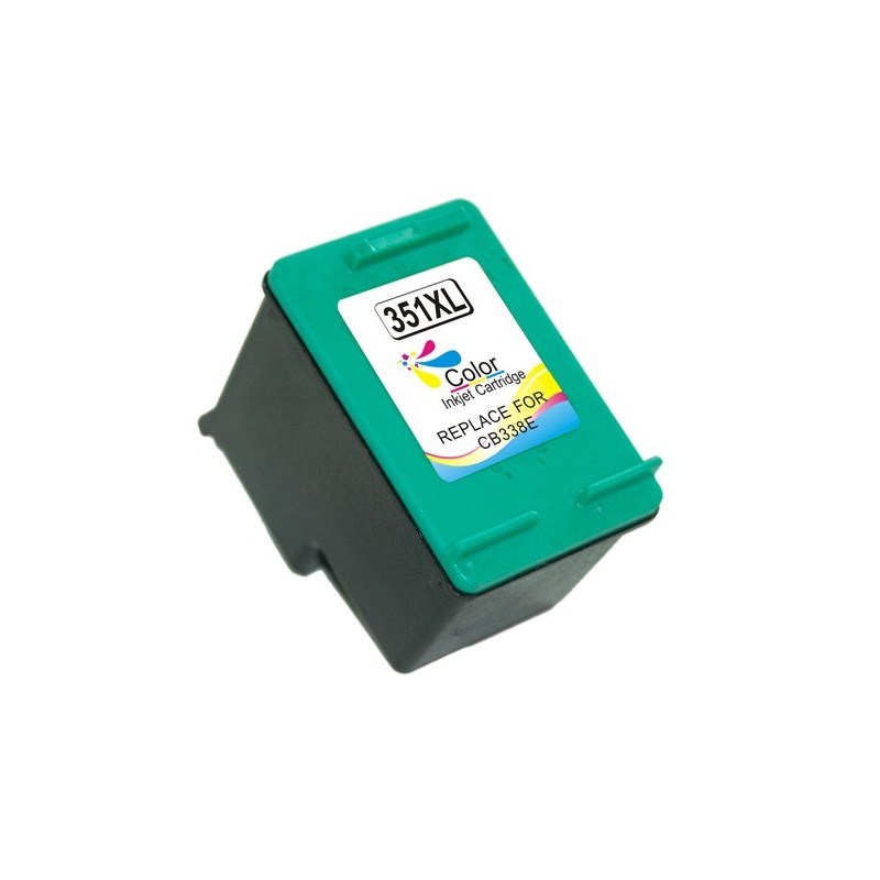 HP 351XL Color Cartucho de Tinta Remanufacturado - Reemplaza CB338EE/CB337EE