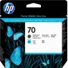 HP 70 Negro Mate/Cyan Cabezal de Impresion Original - C9404A