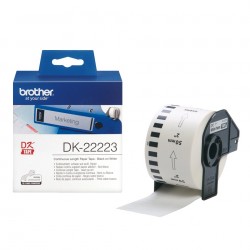 Brother DK22223 - Etiquetas Originales de Tamanho personalizado - Ancho 50mm x 30,48 metros